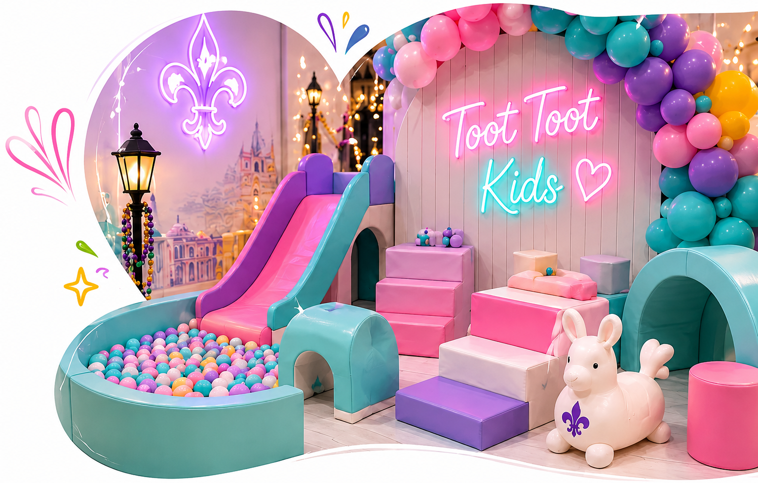 New Orleans Soft Play Rentals Ball Pit Setup